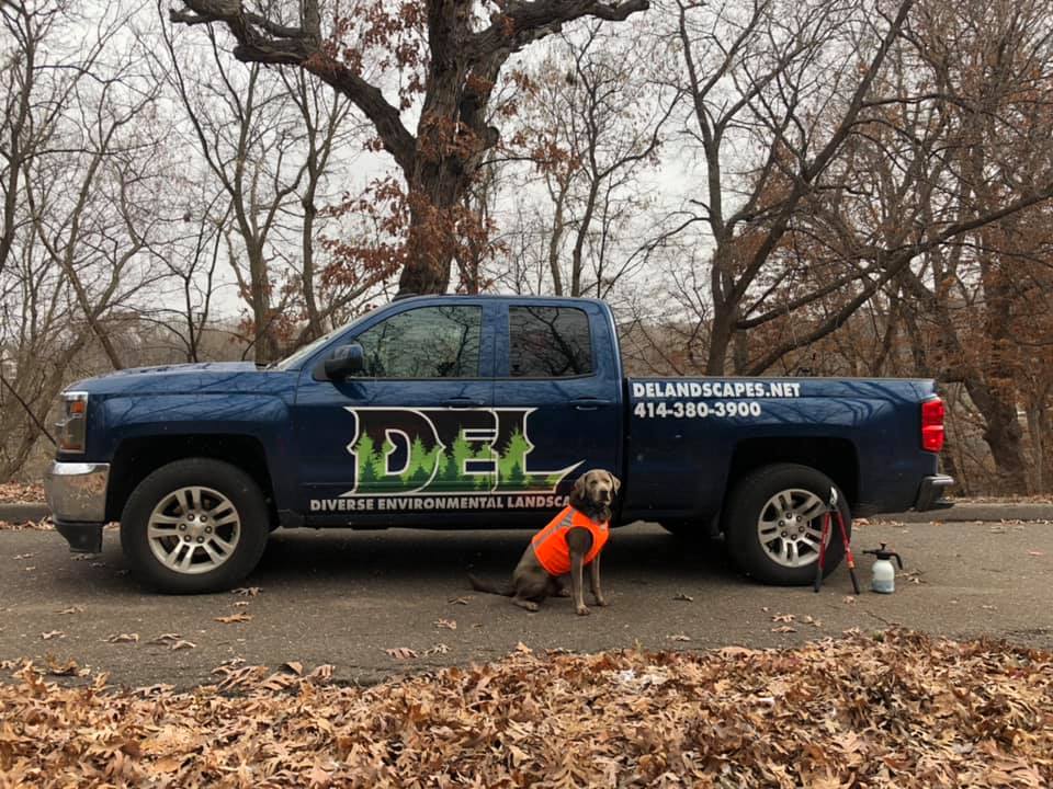 Landscaping Logo on Company Truck